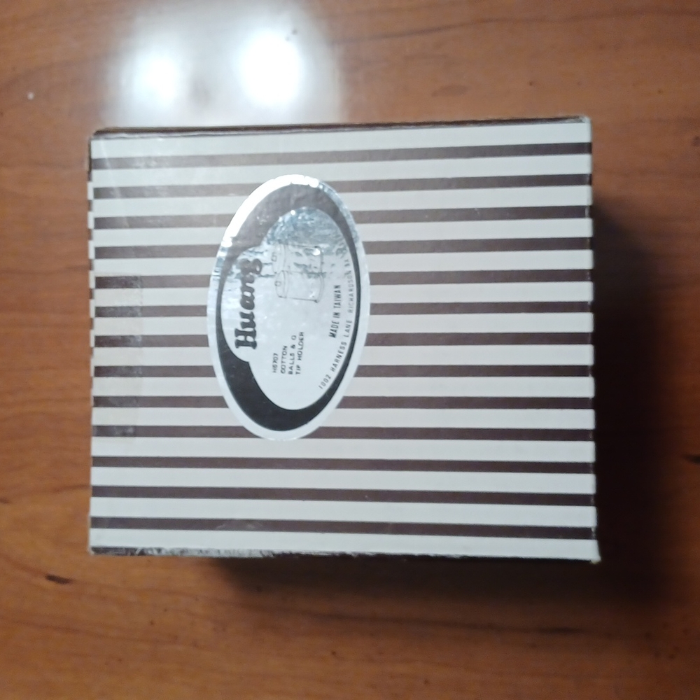 New cotton ball and q-tip holder